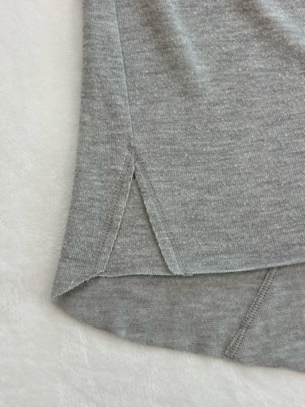 MICHAEL STARS Gray Long Sleeve Top Small Soft Stretch USA Made Pullover - Picture 7 of 10